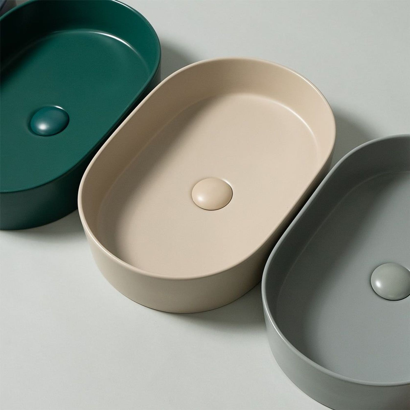 Petra Pill Matte Ecru Sand Basin gallery detail image