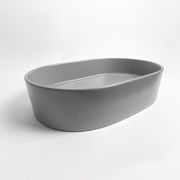 Petra Pill Matte Grey Basin gallery detail image