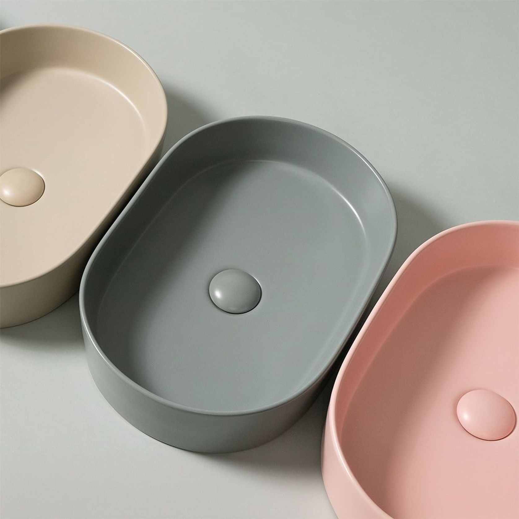 Petra Pill Matte Grey Basin gallery detail image
