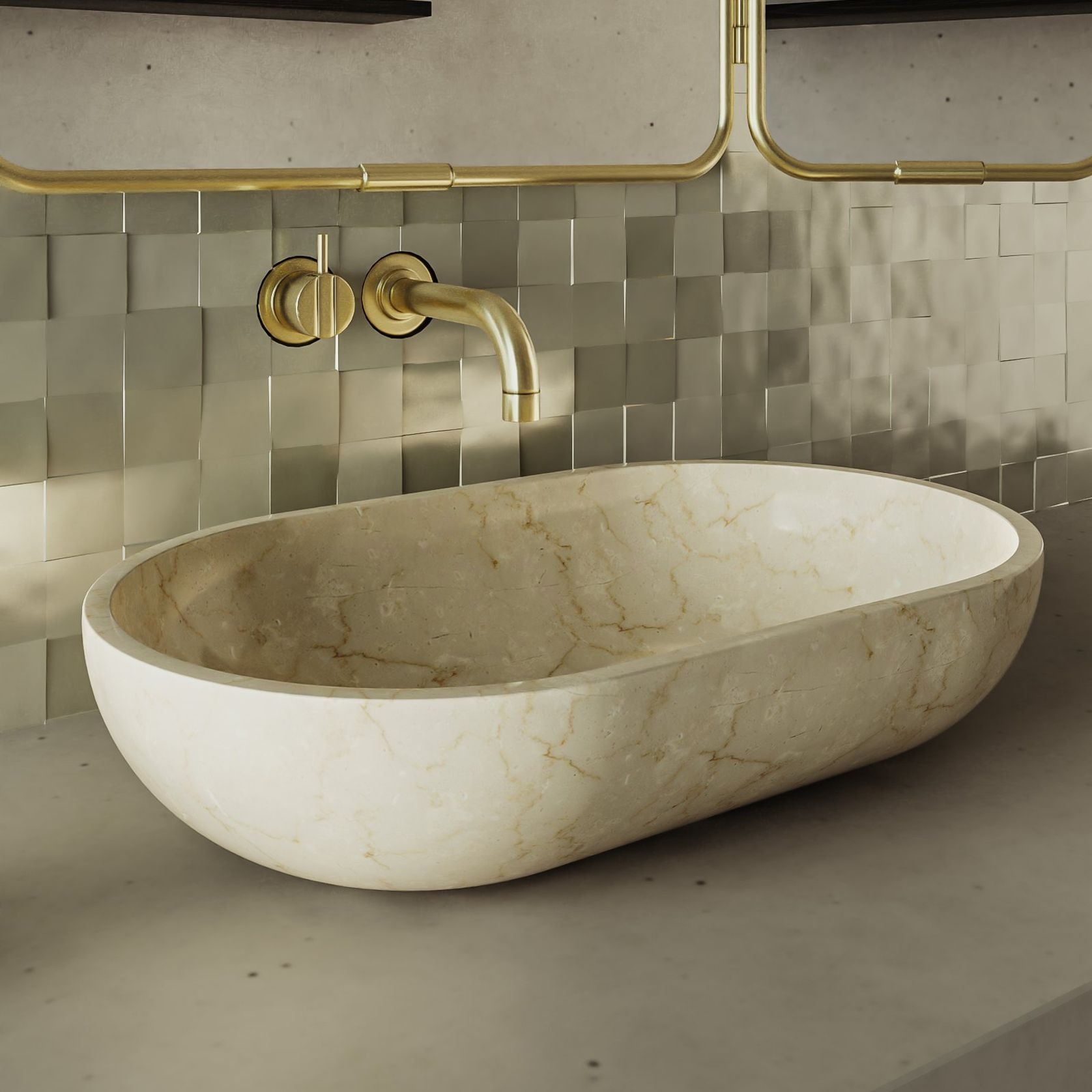 Vayu Marble Basin gallery detail image