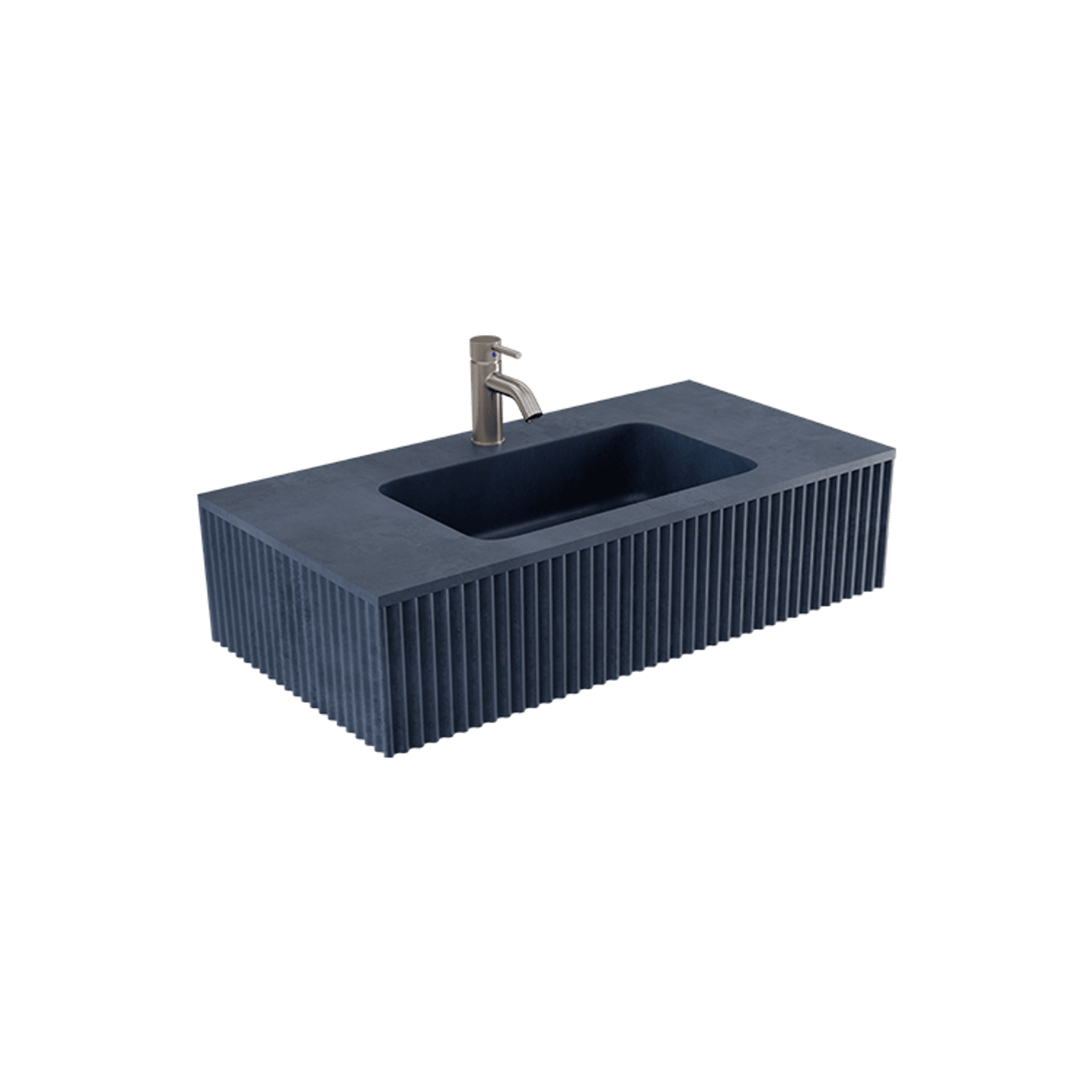 Bare Fluted Wall Basin gallery detail image