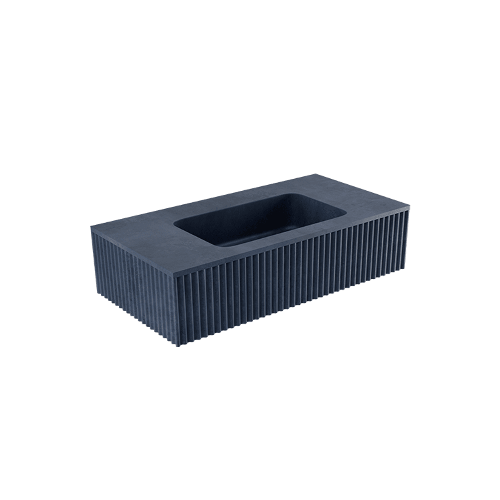 Bare Fluted Wall Basin gallery detail image