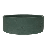 Alma Amos Circle Rustic Concrete Basin Forest Green gallery detail image
