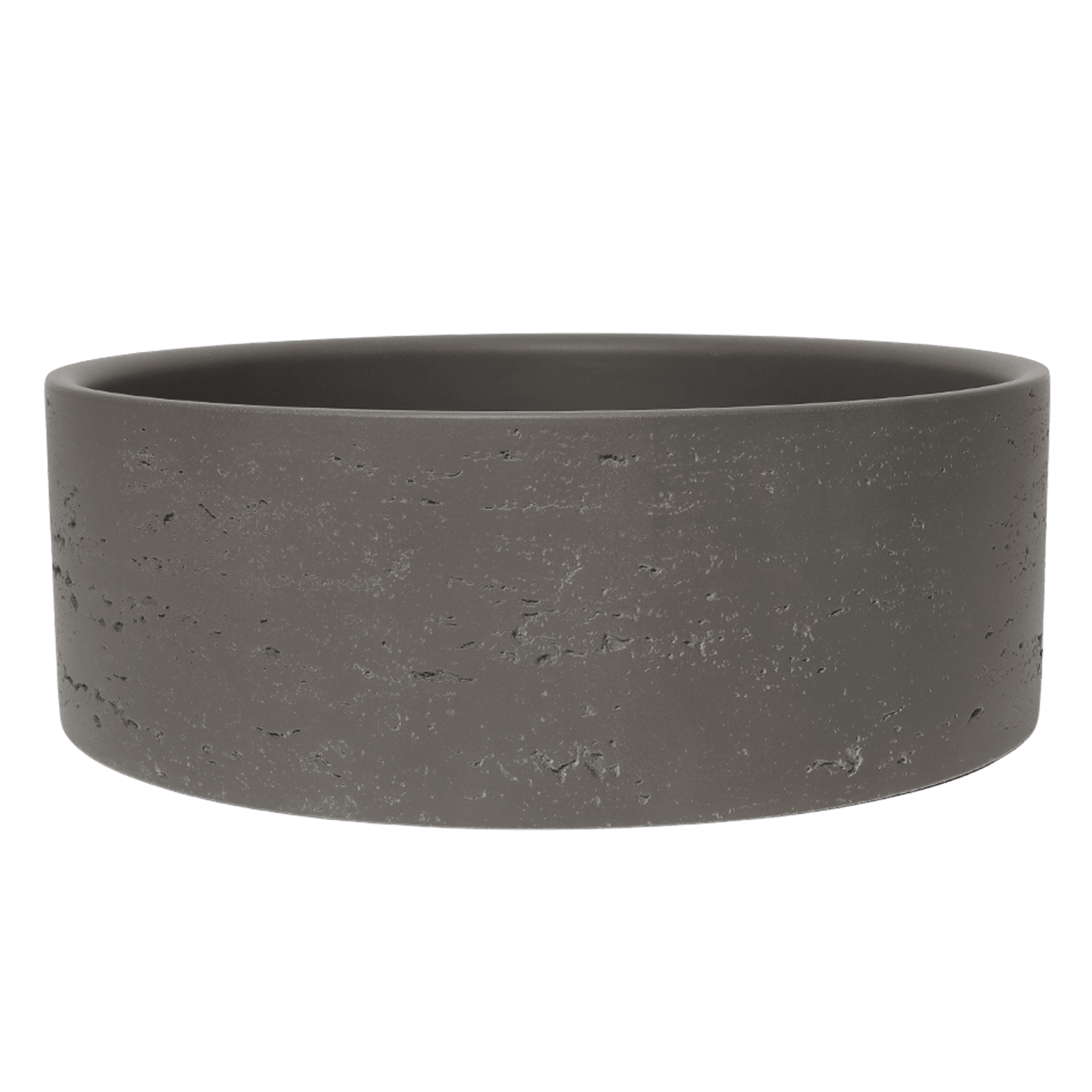 Alma Amos Circle Rustic Concrete Basin Meteor Grey gallery detail image