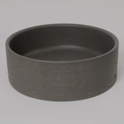 Alma Amos Circle Rustic Concrete Basin Meteor Grey gallery detail image