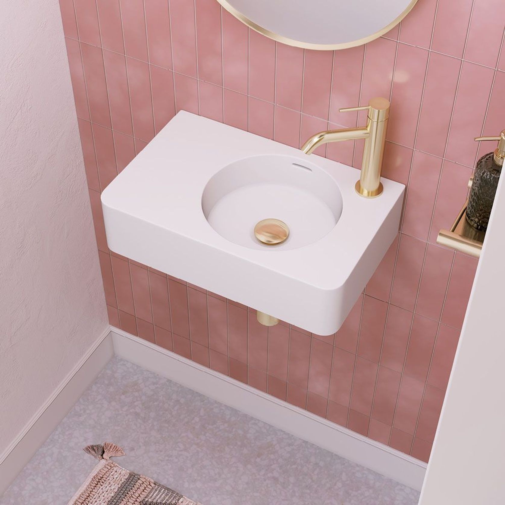 Encanto Solid Surface Wall Basins gallery detail image