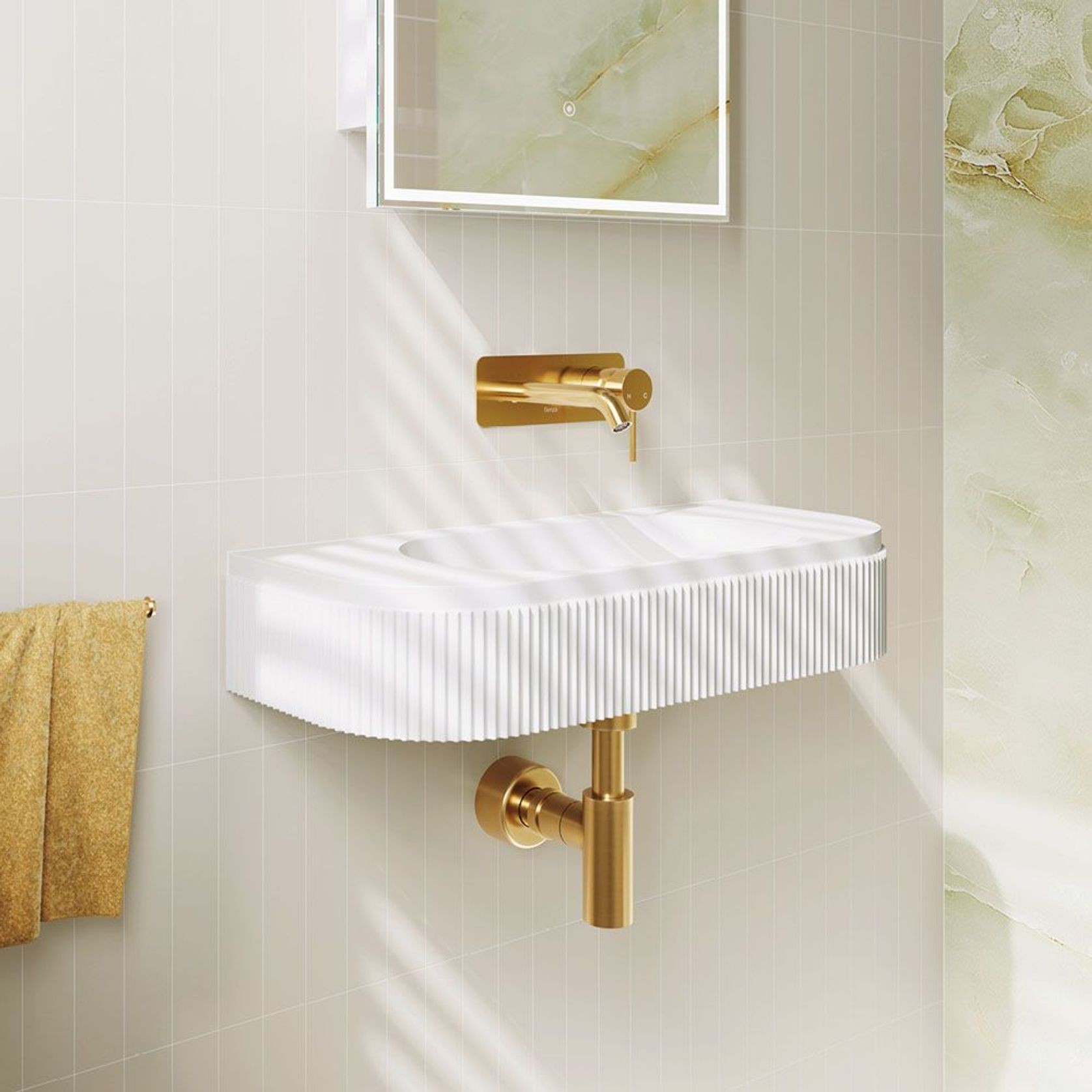 Minka Solid Surface Wall Basin gallery detail image