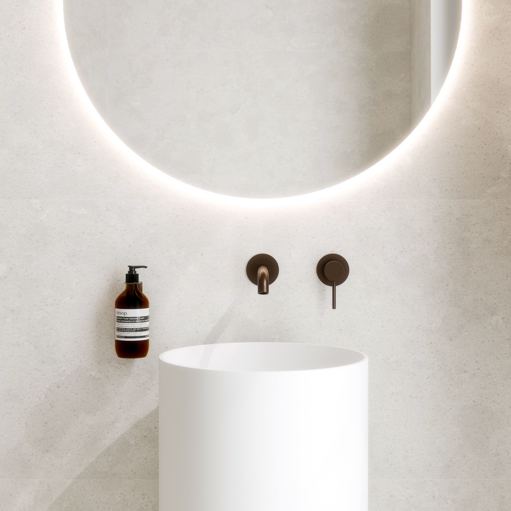 Code Halo Villastone Freestanding Round Basin gallery detail image