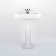 Perrin & Rowe Art Deco 630mm pedestal basin gallery detail image