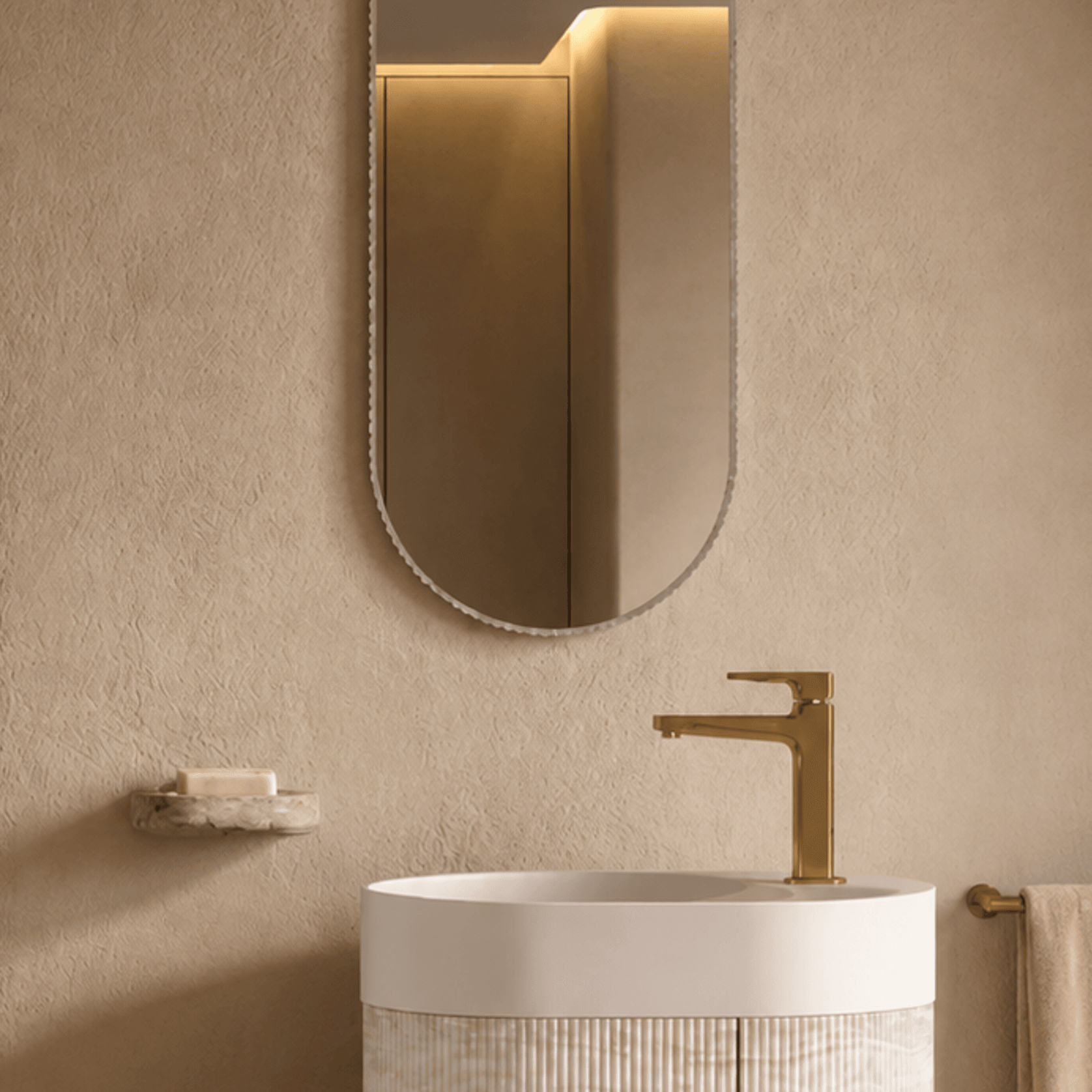 Desert Rock Free Standing Vanity and Basin - DRV003 gallery detail image