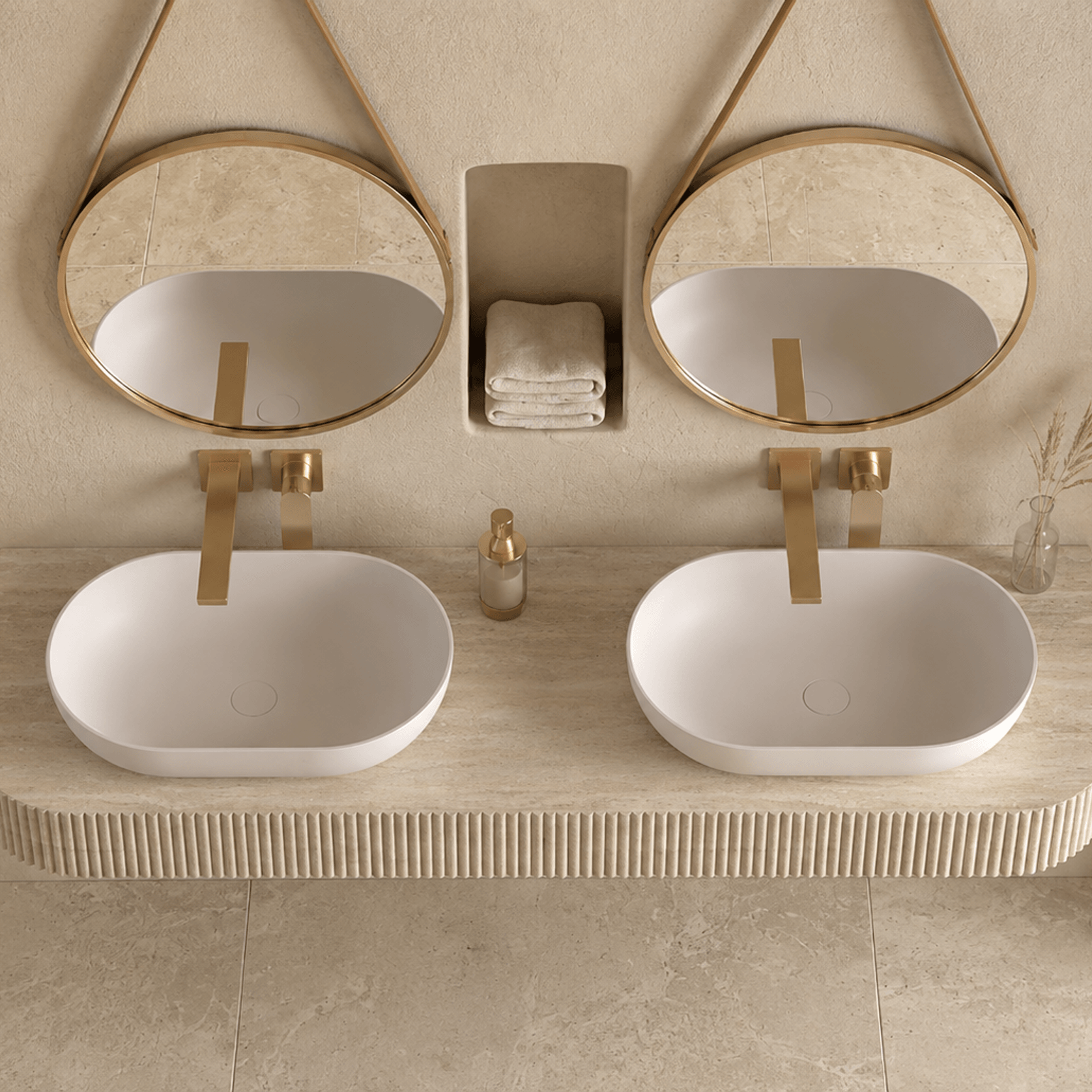 Desert Rock Vanity With Countertop Basin - DRV009 gallery detail image