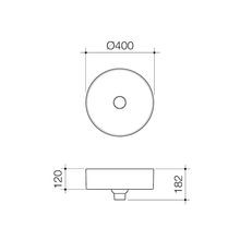 Liano II 400mm Round Above Counter Basin - White gallery detail image