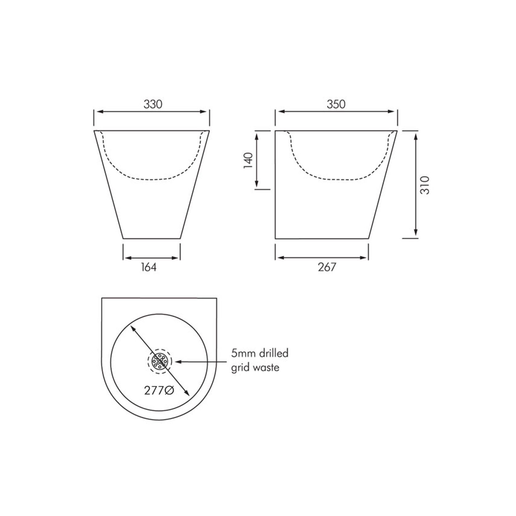 KWC Franke Stainless Steel Medium Duty Wash Basin gallery detail image