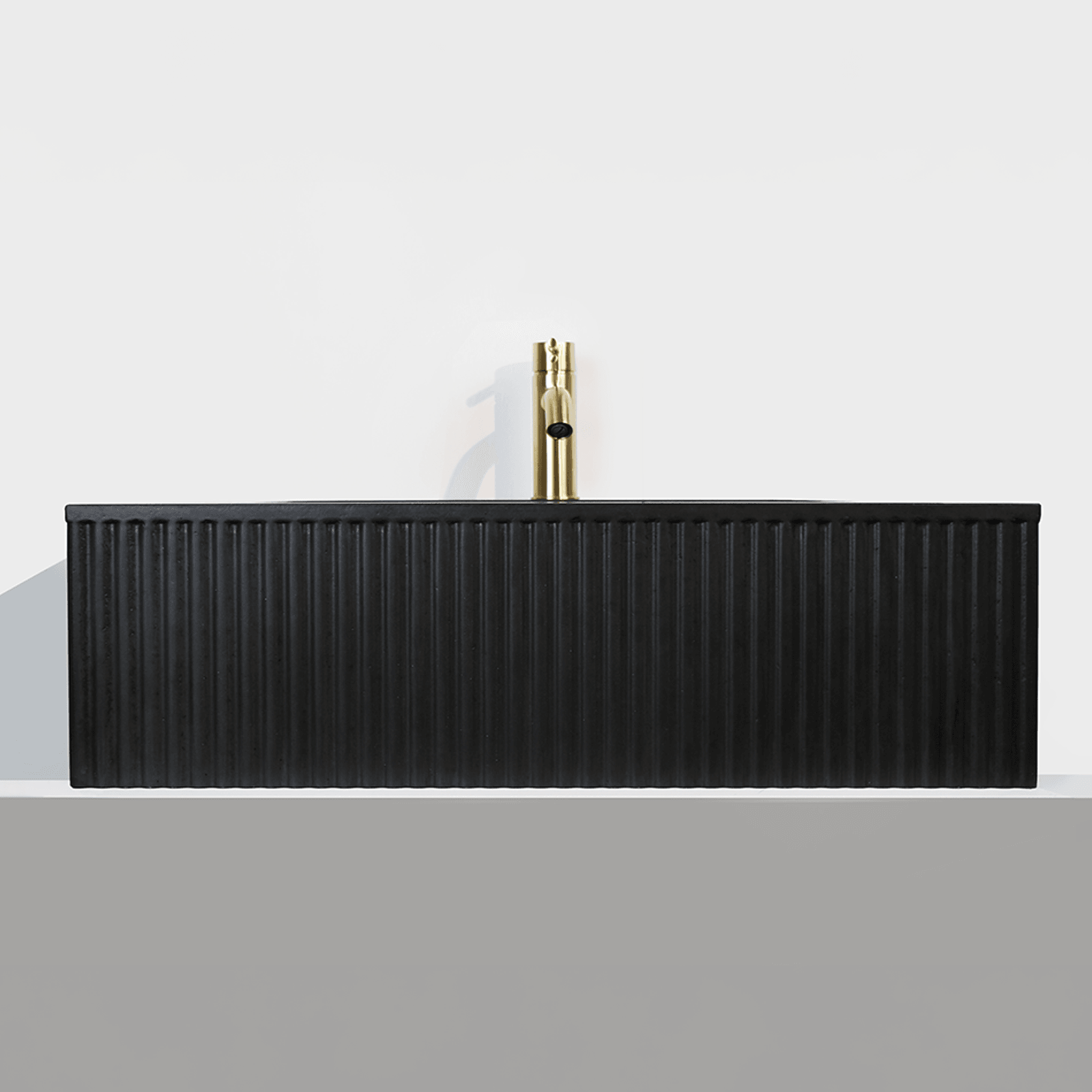 Bare Fluted Wall Basin gallery detail image