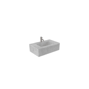BARE Concrete Fluted Wall Basin 755mm gallery detail image