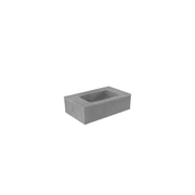 BARE Concrete Fluted Wall Basin 755mm gallery detail image