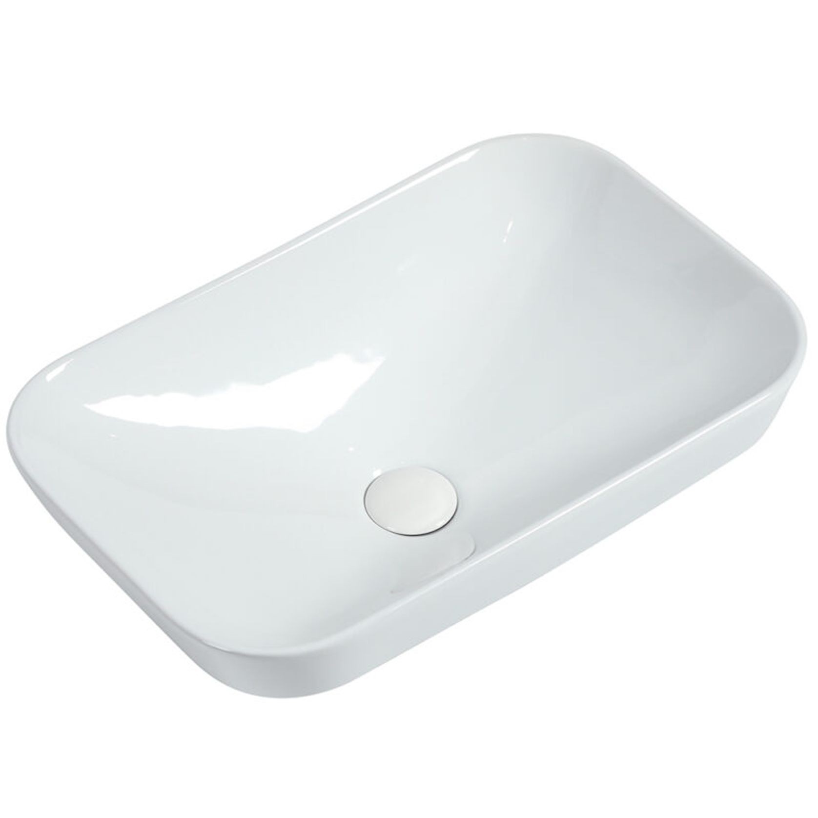 Goccia Semi Recess Drop In Ceramic Basin gallery detail image