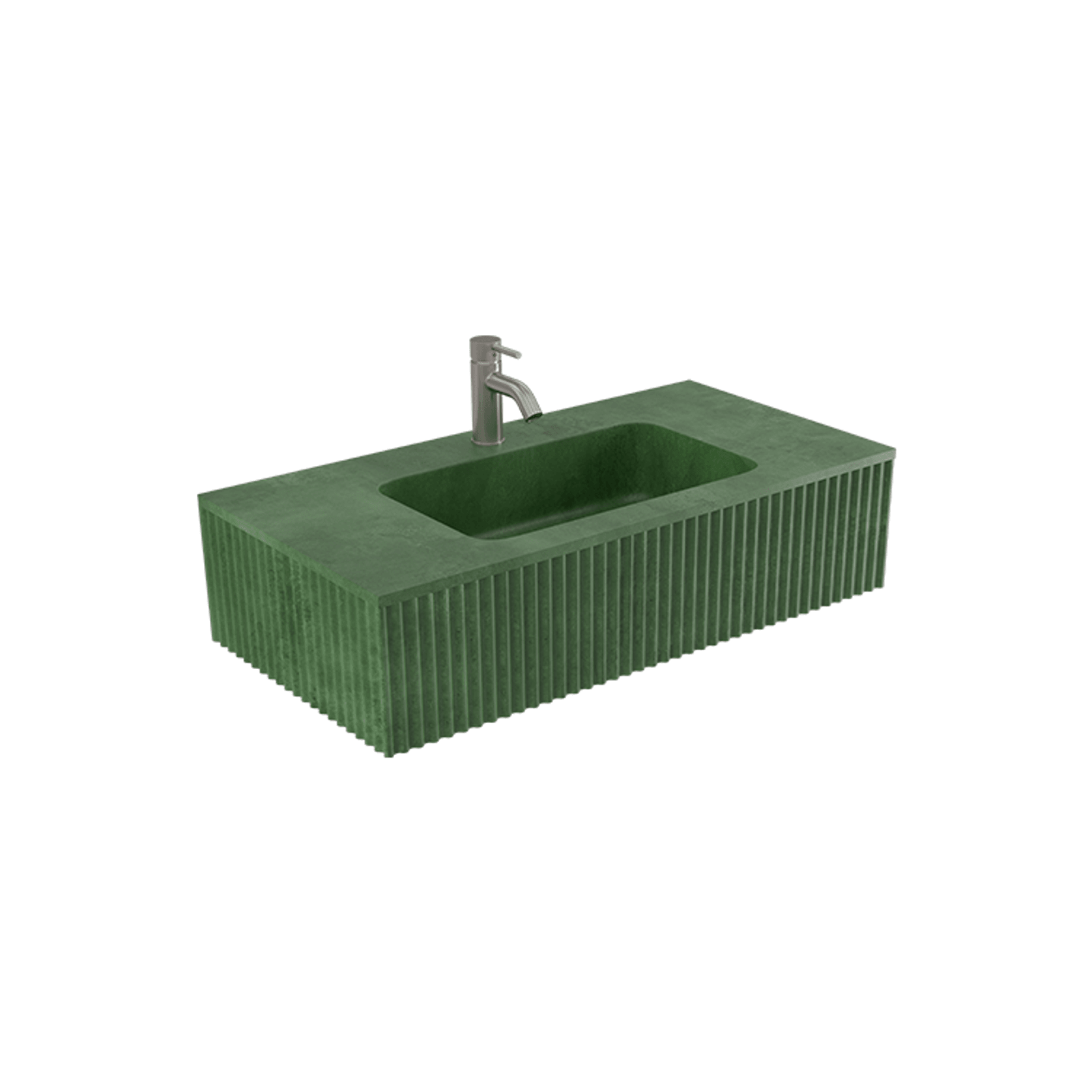 Bare Fluted Wall Basin gallery detail image