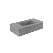 Bare Fluted Wall Basin gallery detail image