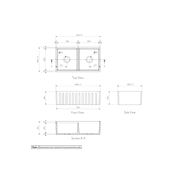 Henley Double Fluted Farmhouse Sink gallery detail image