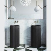 Doric Round Basin With Timber Pedestal gallery detail image