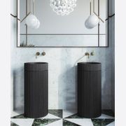 Doric Round Basin With Timber Pedestal gallery detail image