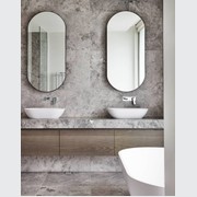 Oval Stone Basin Matte White Justina STB12 gallery detail image