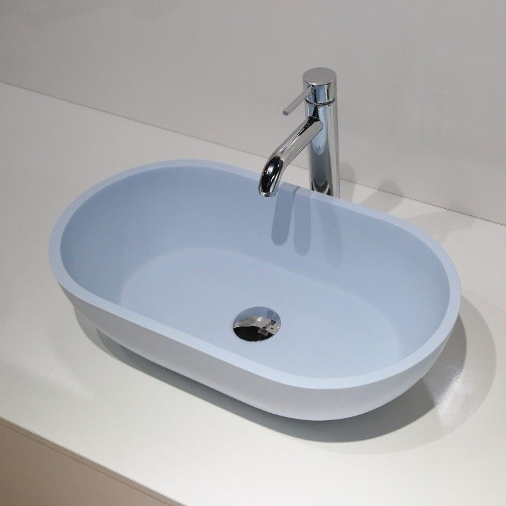 Hugi B1312 Oval 560mm Basin Sky Blue gallery detail image