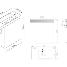 Kzoao Mini WC Set Gloss White gallery detail image