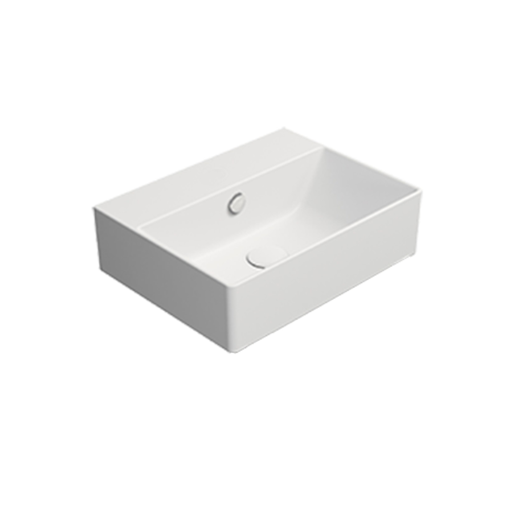 Kube 45x35 Basin Matt White gallery detail image