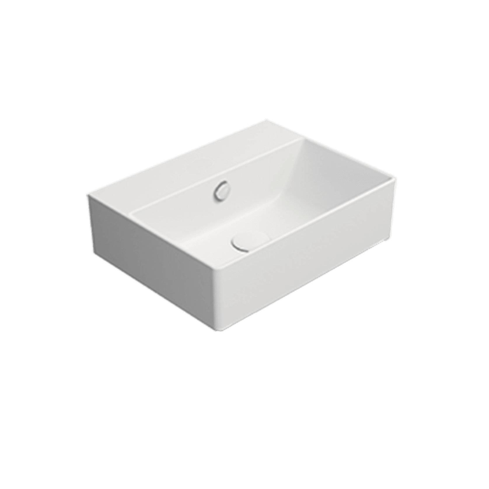 Kube 45x35 Basin Matt White gallery detail image