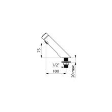 DELABIE Temposoft 2 basin tap 7 second - Lead free* gallery detail image