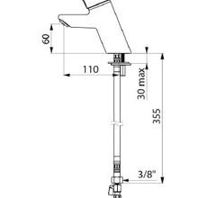 DELABIE Tempomix time flow basin mixer - Lead Free* gallery detail image