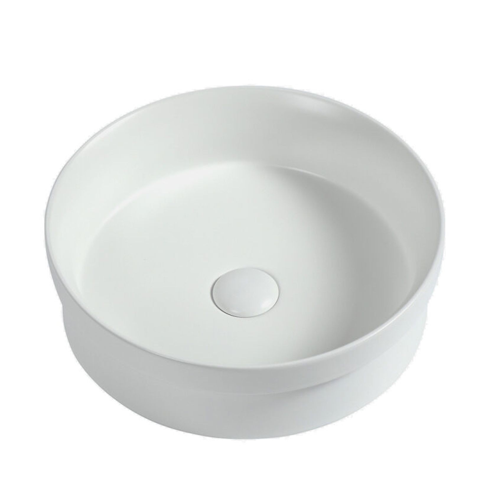 Lvia Round Semi Recess Drop In Ceramic Basin gallery detail image
