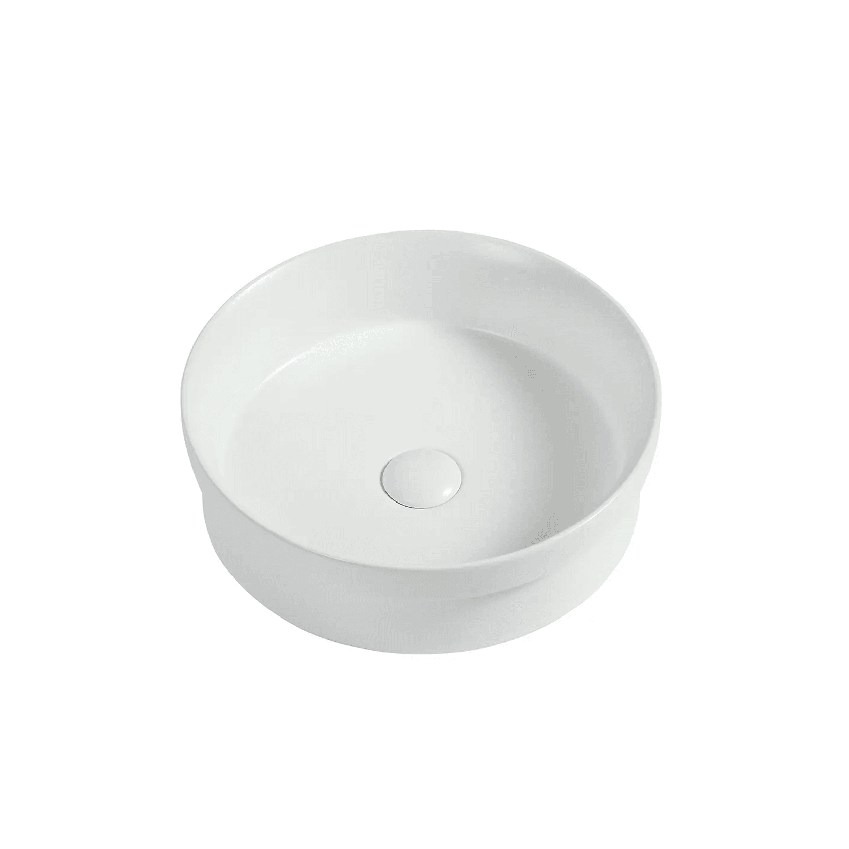 Lvia Round Semi Recess Drop In Ceramic Basin gallery detail image