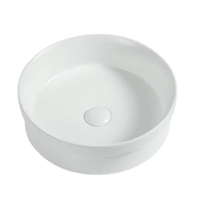 Lvia Round Semi Recess Drop In Ceramic Basin gallery detail image