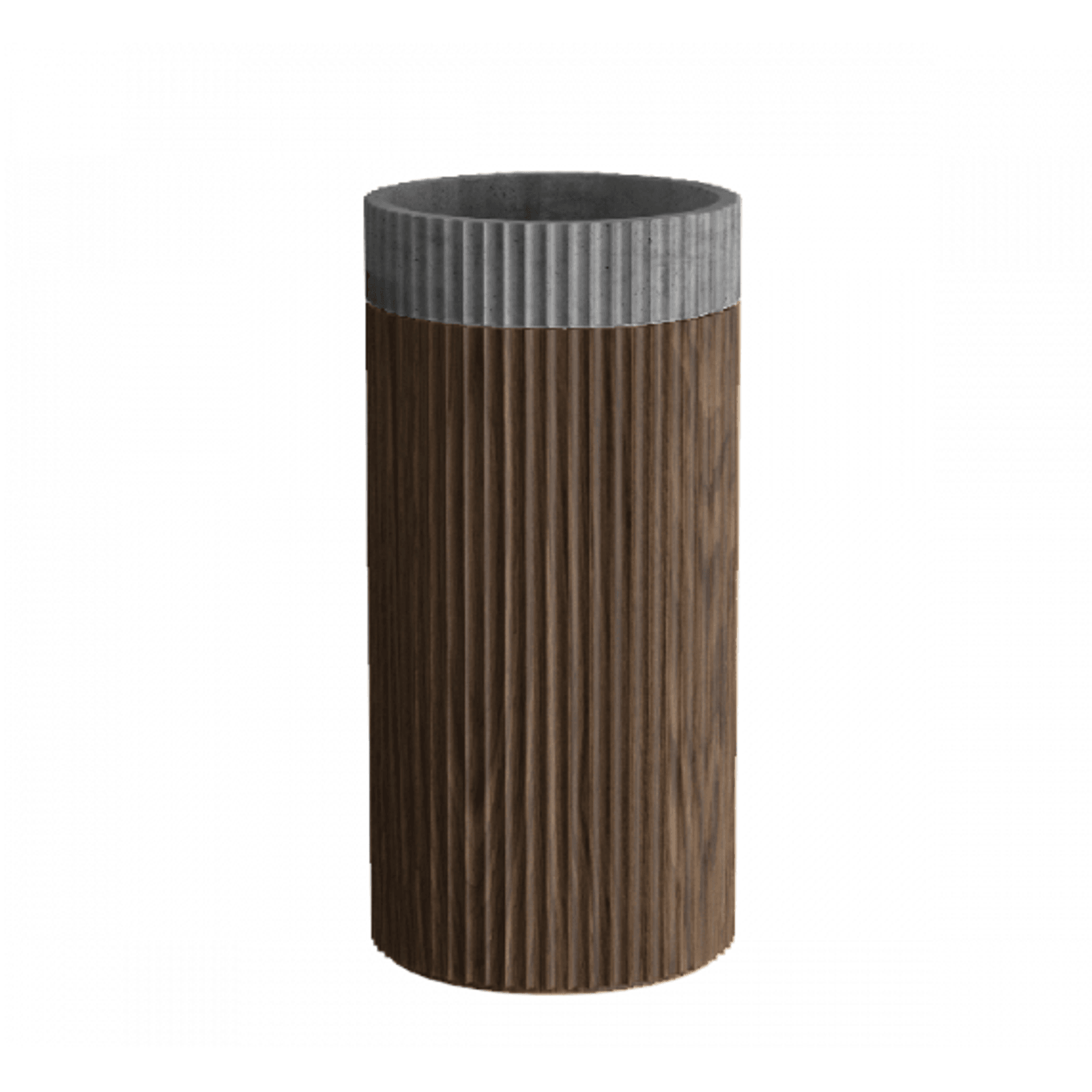 Doric Round Basin With Timber Pedestal gallery detail image