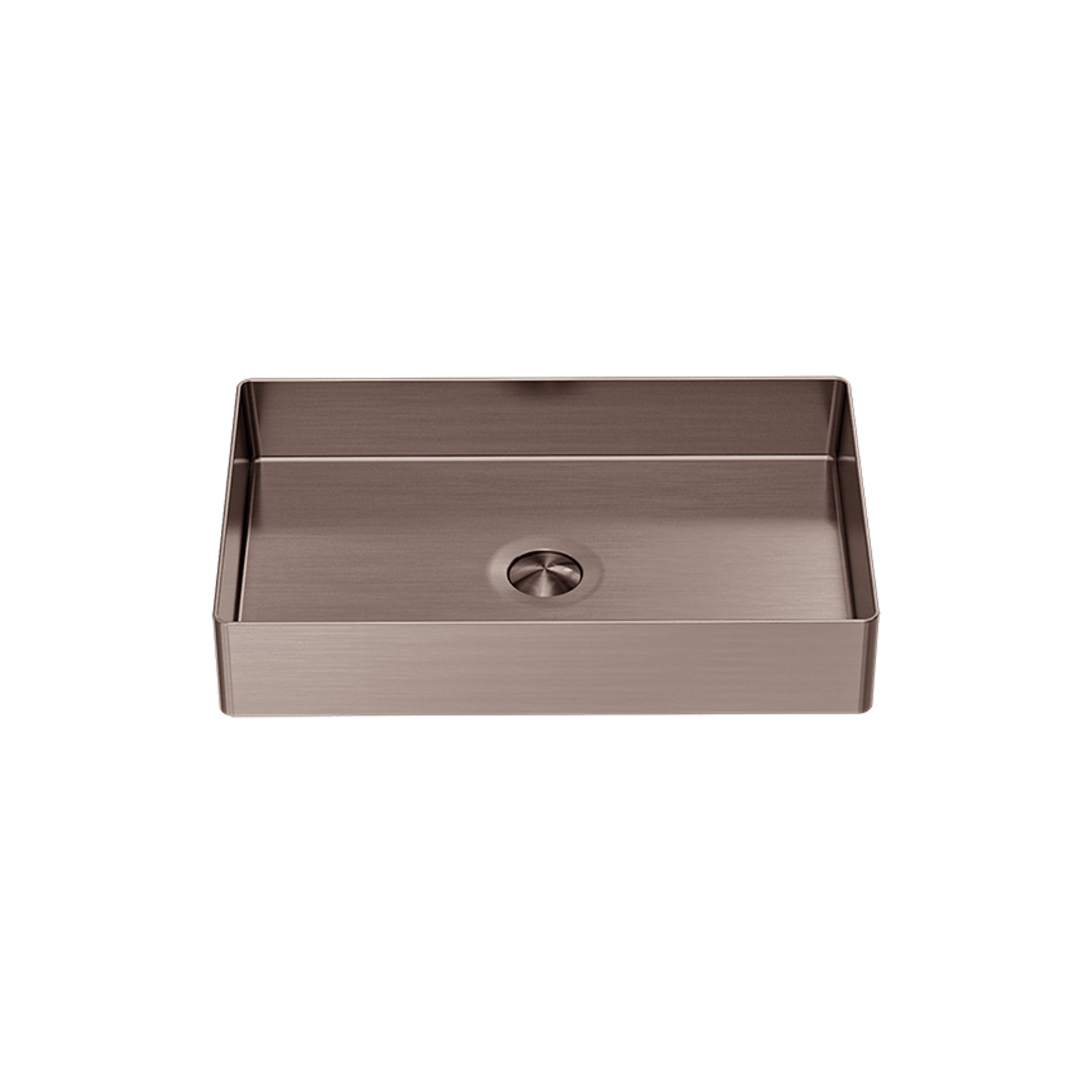 Opal Rectangle Stainless Steel Basin Brushed Bronze gallery detail image