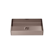 Opal Rectangle Stainless Steel Basin Brushed Bronze gallery detail image