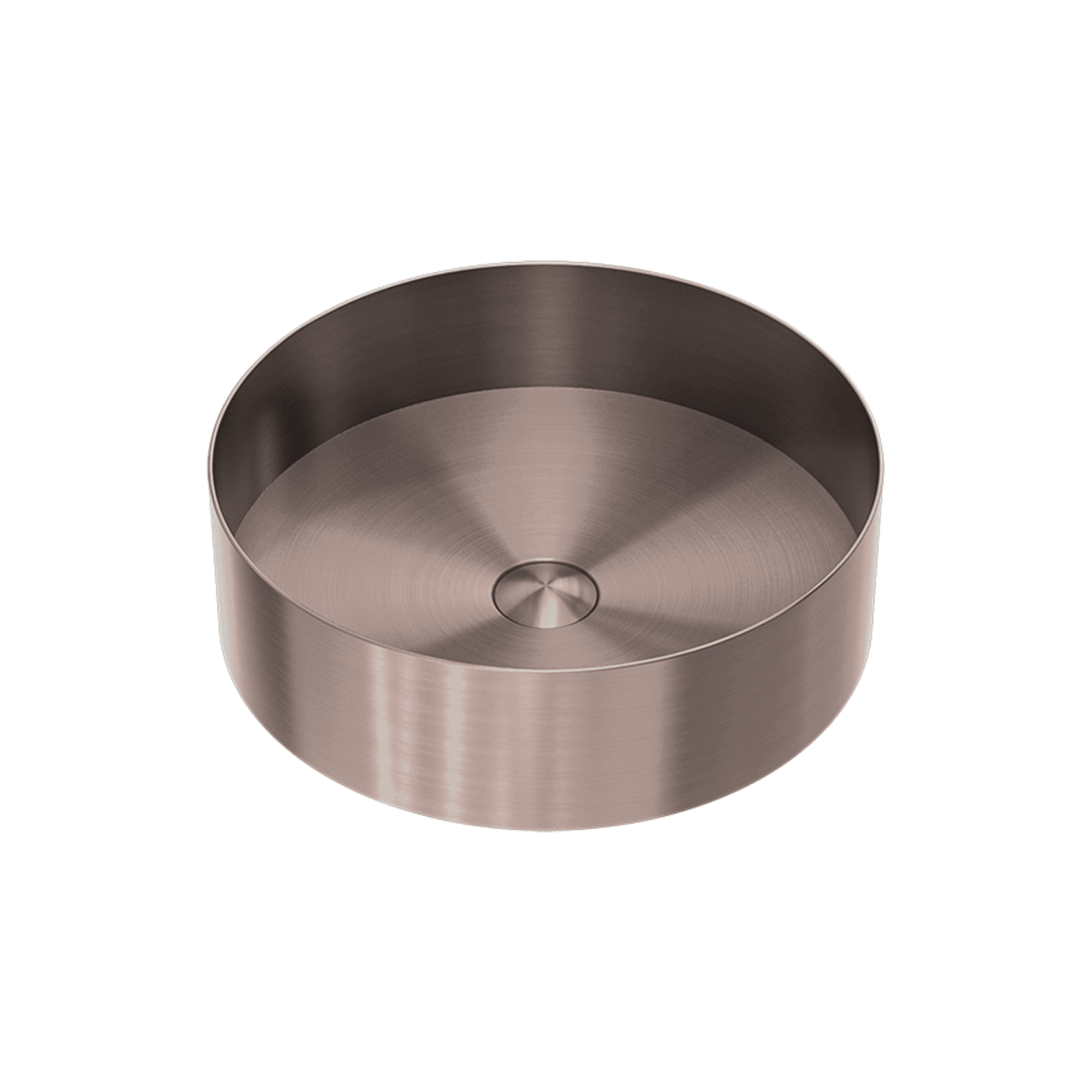 Opal Round 400mm Stainless Steel Basin Brushed Bronze gallery detail image