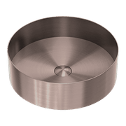 Opal Round 400mm Stainless Steel Basin Brushed Bronze gallery detail image