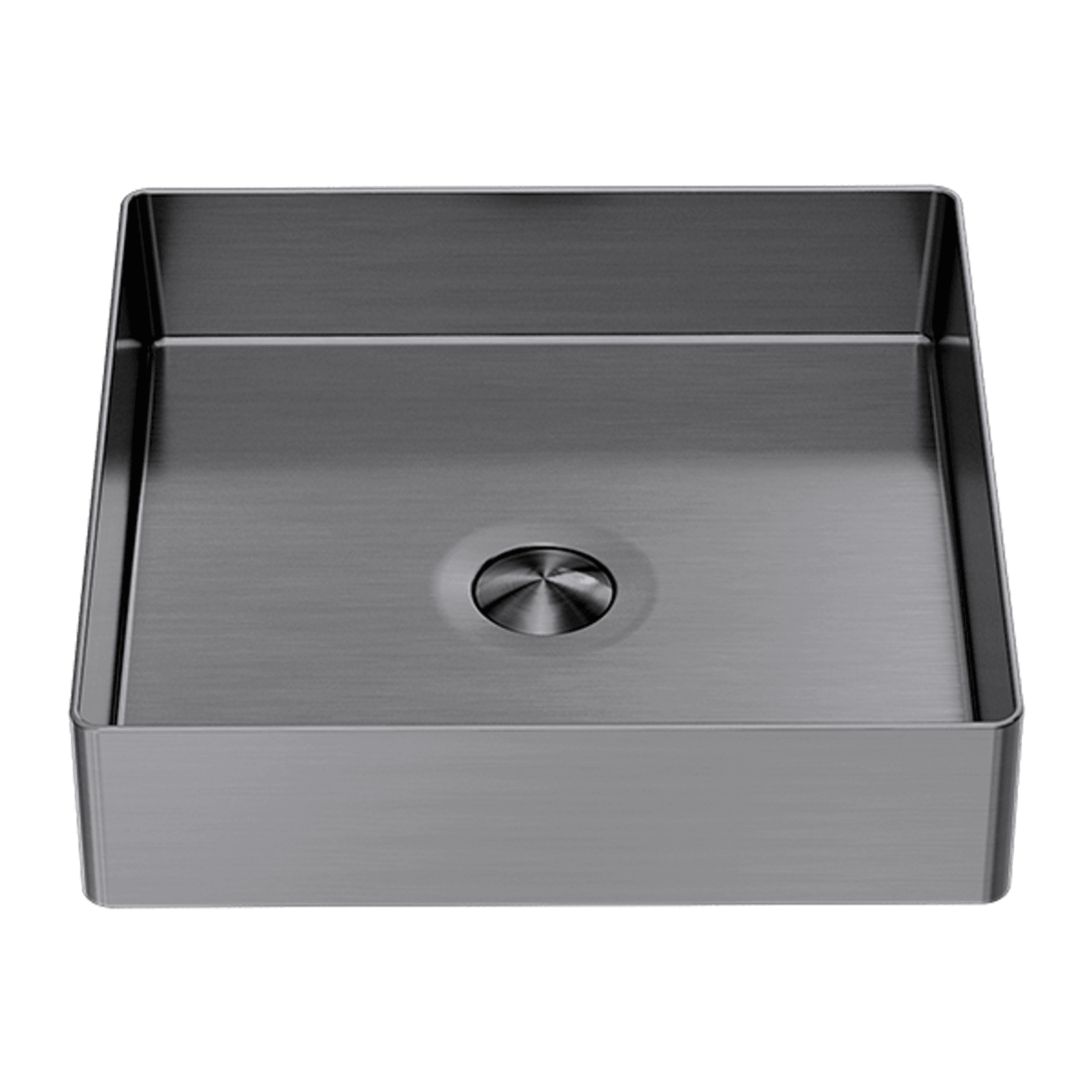 Opal Square 400mm Stainless Steel Basin Graphite gallery detail image