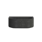 Nelios Concrete Wall-Hung Basin | Grey gallery detail image