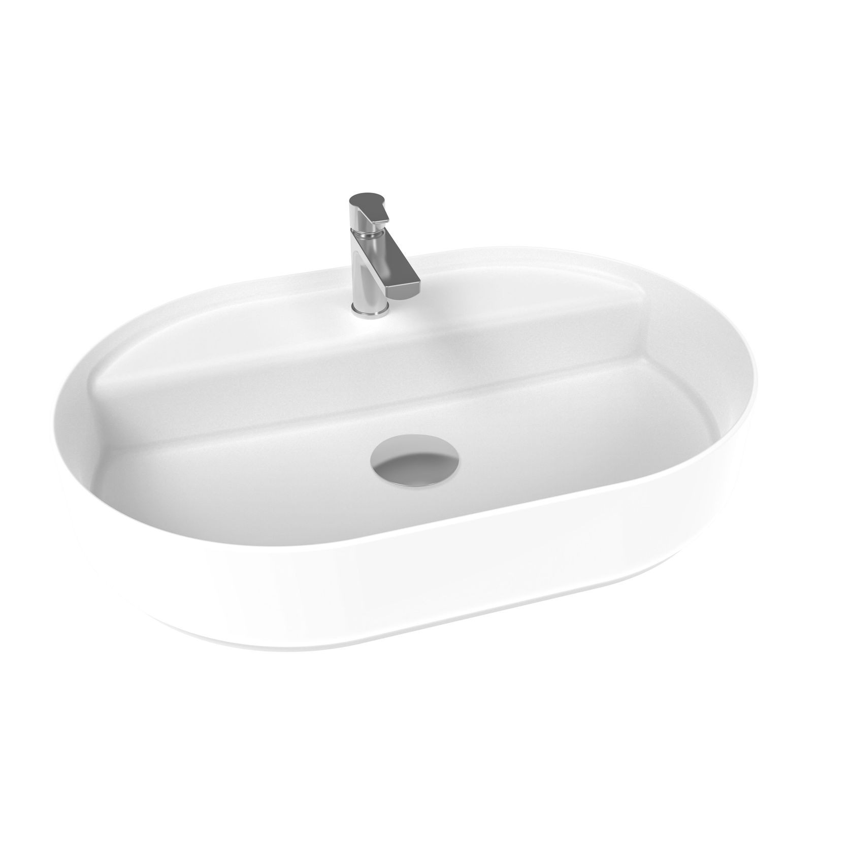 Sofia Oval One Tap Hole Vessel Basin gallery detail image