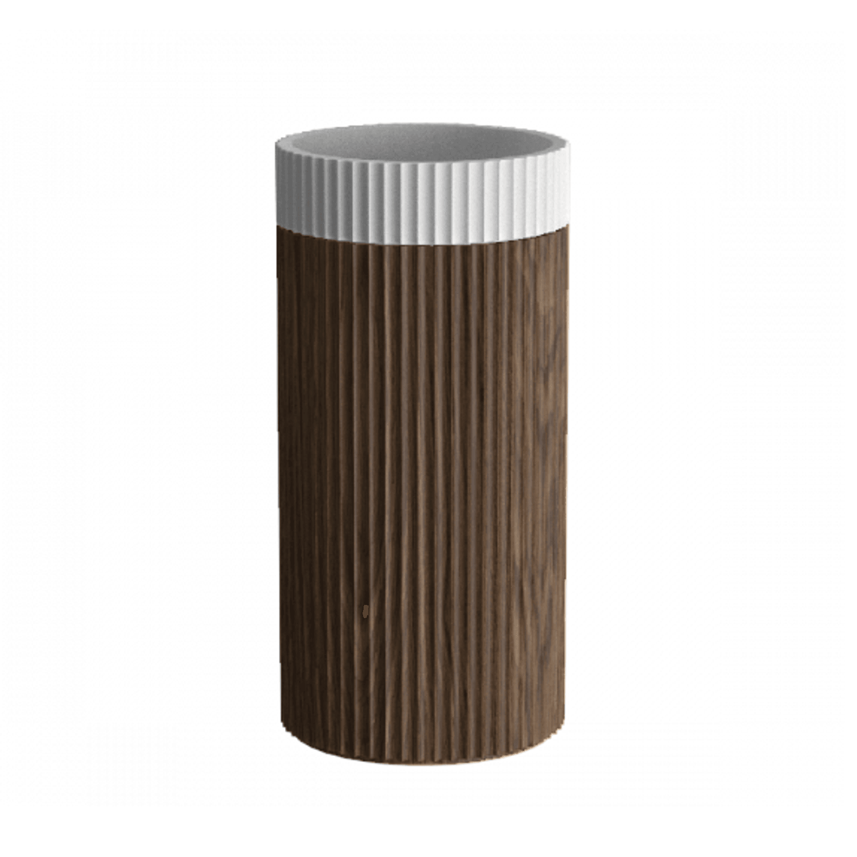 Doric Round Basin With Timber Pedestal gallery detail image
