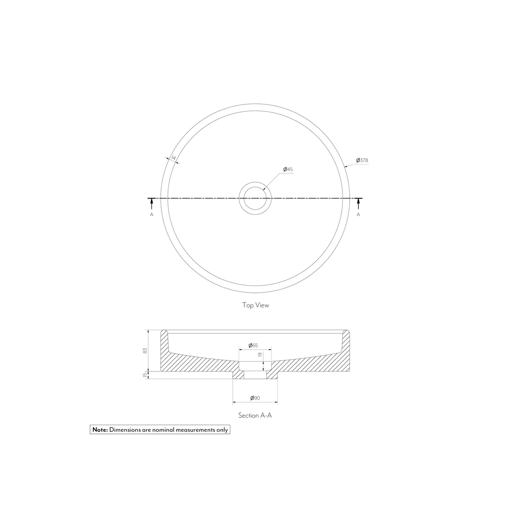 Pedra Round Basin Sink gallery detail image