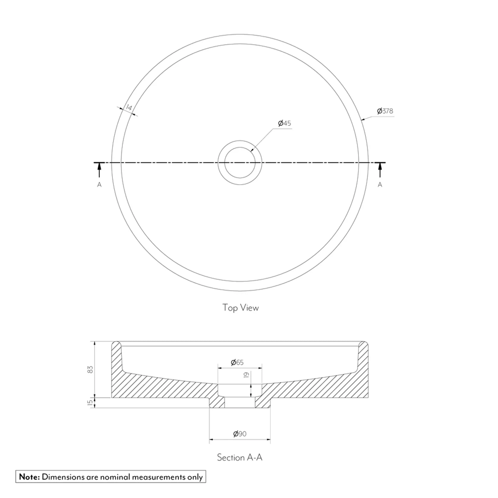 Pedra Round Basin Sink gallery detail image