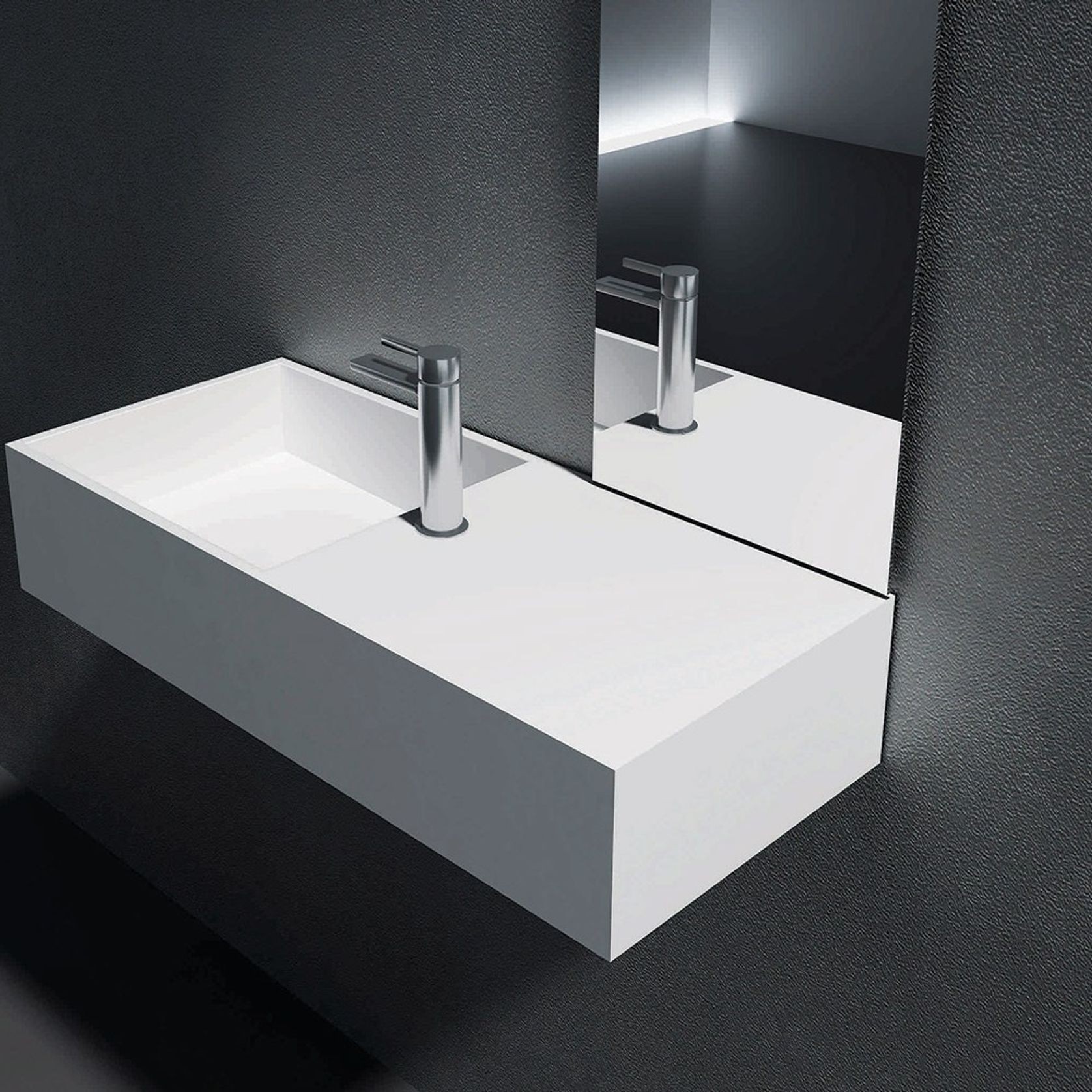 Plano 325 Wall Hung Basin - Bathroom Vanity gallery detail image