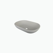Positano Oval Solid Surface Basin Pebble gallery detail image