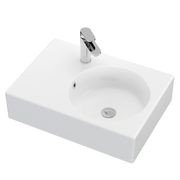 Reba Right Bowl Wall Basin gallery detail image